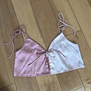 Alejandro Tie Up Top Champagne (princess polly)